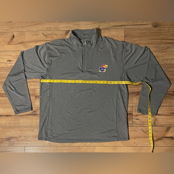 Kansas Jayhawks 1/4 Zip Long Sleeve Shirt - Picture 2 of 3